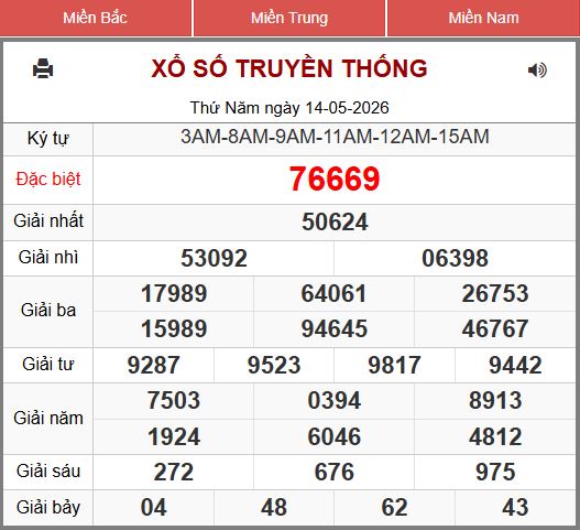 Soi Cầu 247 Ngày 15/05/2026